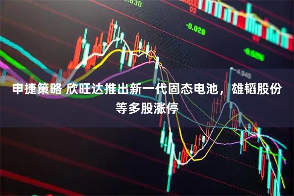 申捷策略 欣旺达推出新一代固态电池，雄韬股份等多股涨停