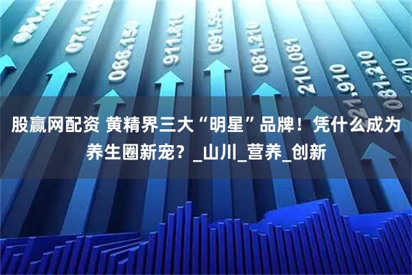 股赢网配资 黄精界三大“明星”品牌!凭什么成为养生圈新宠?_山川_营养_创新